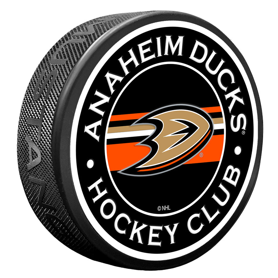 Anaheim Ducks Puck - Stripe Design