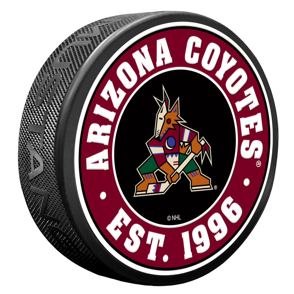 Arizona Coyotes Established Textured Puck