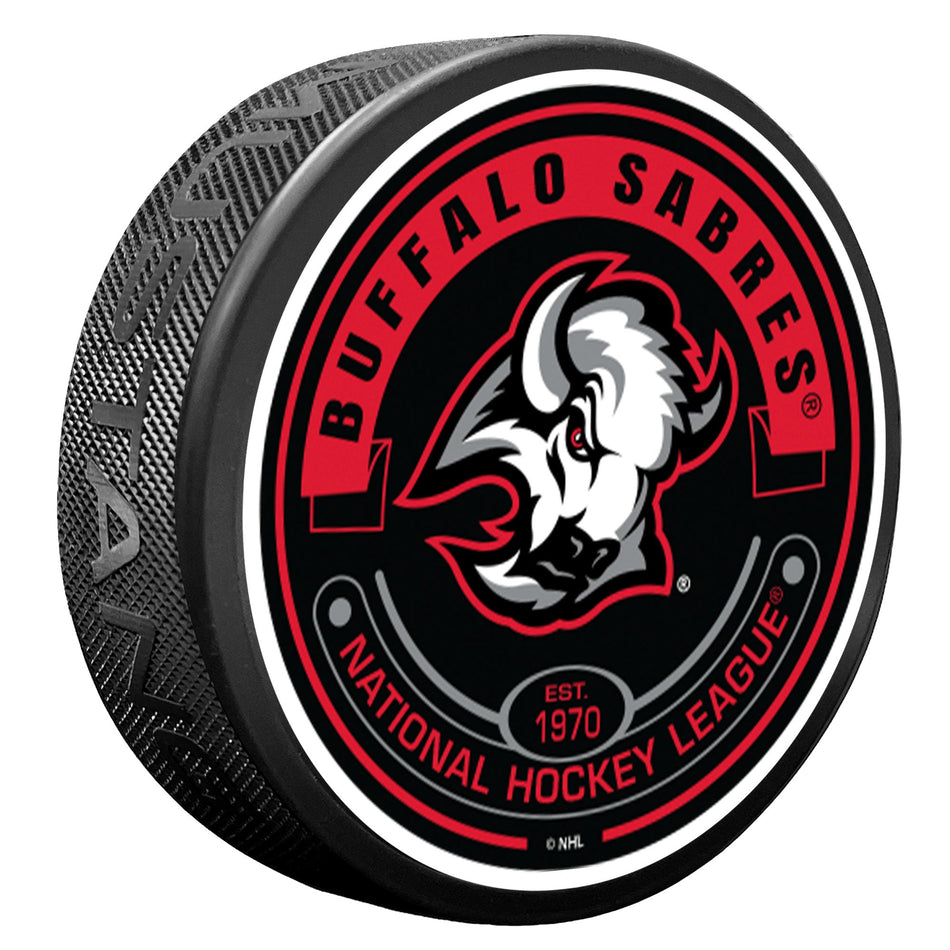 Buffalo Sabres Goathead Puck - Rinkside