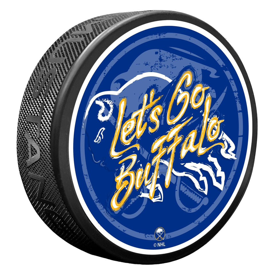 Buffalo Sabres Puck - Let's Go