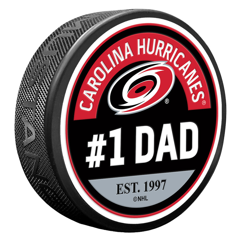 Carolina Hurricanes Puck - #1 Dad Design