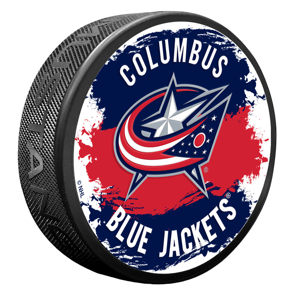 Columbus Blue Jackets Puck - Splash