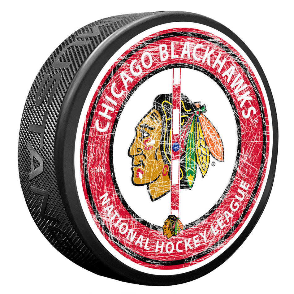 Chicago Blackhawks Puck - Center Ice