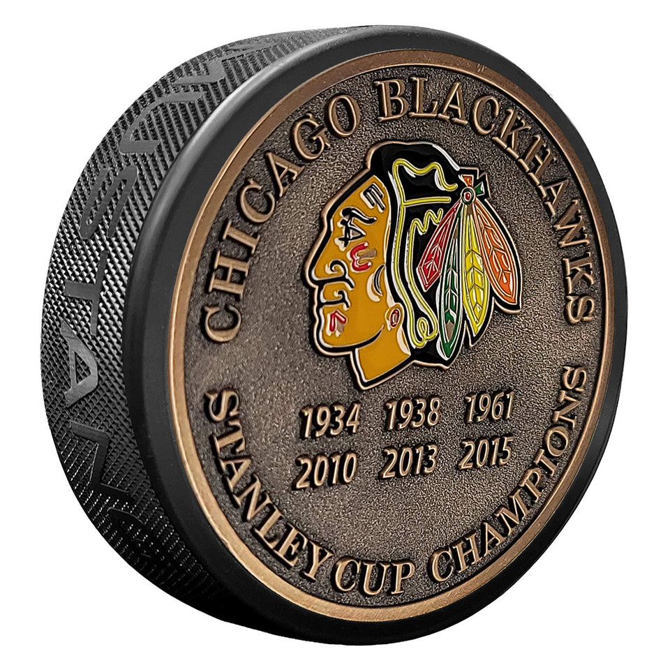 Chicago Blackhawks  Bottle Opener made from a Real Hockey Puck