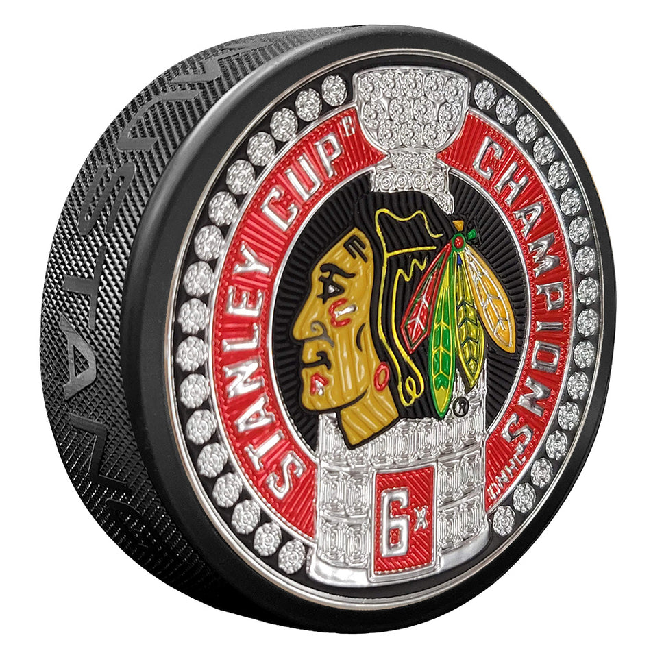 Chicago Blackhawks Stanley Cup Dynasty Puck Design Trimflexx