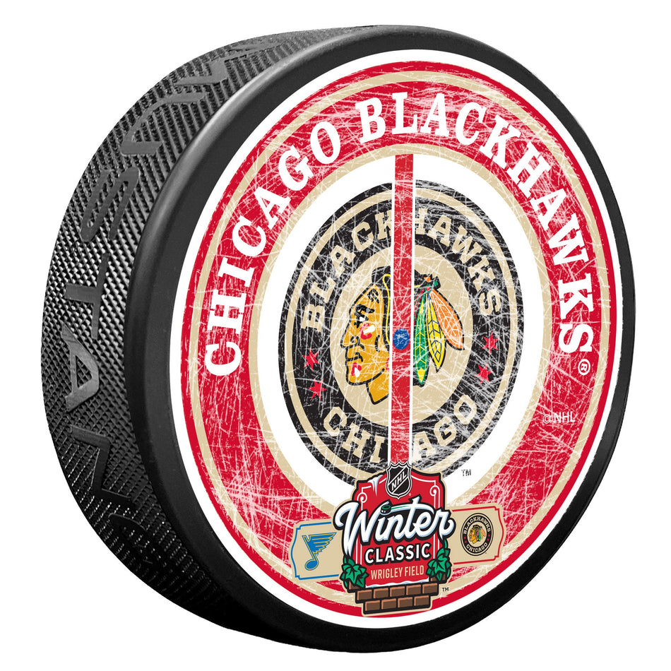 2025 NHL Winter Classic Center Ice Puck | Chicago Blackhawks