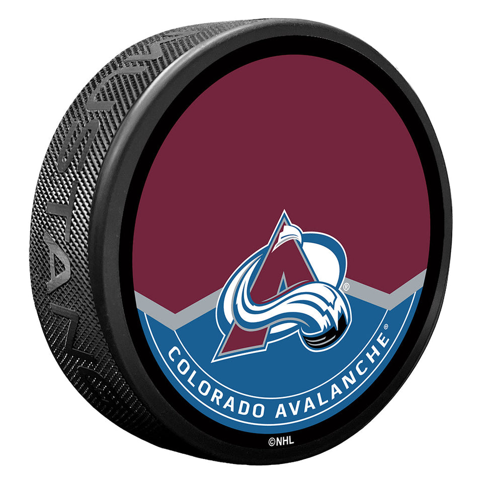 Colorado Avalanche Autograph Puck with Texture