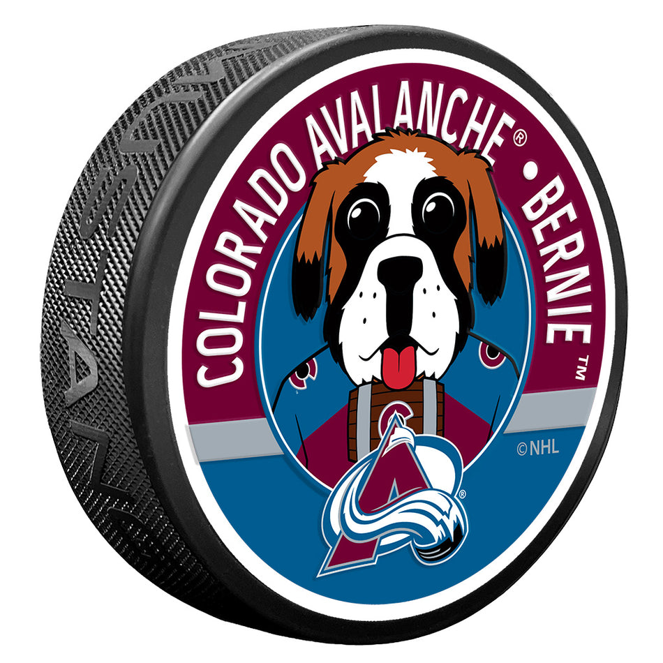 Colorado Avalanche Puck - Bernie Mascot