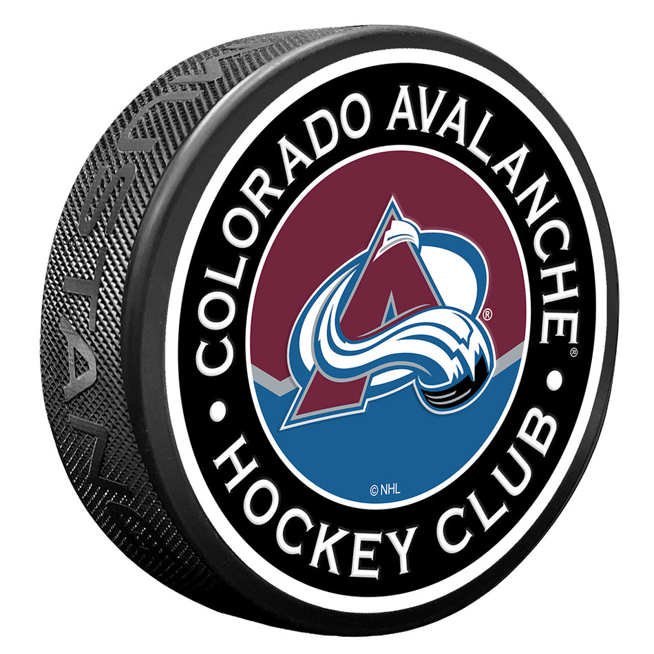 Colorado Avalanche Puck - Stripe Design