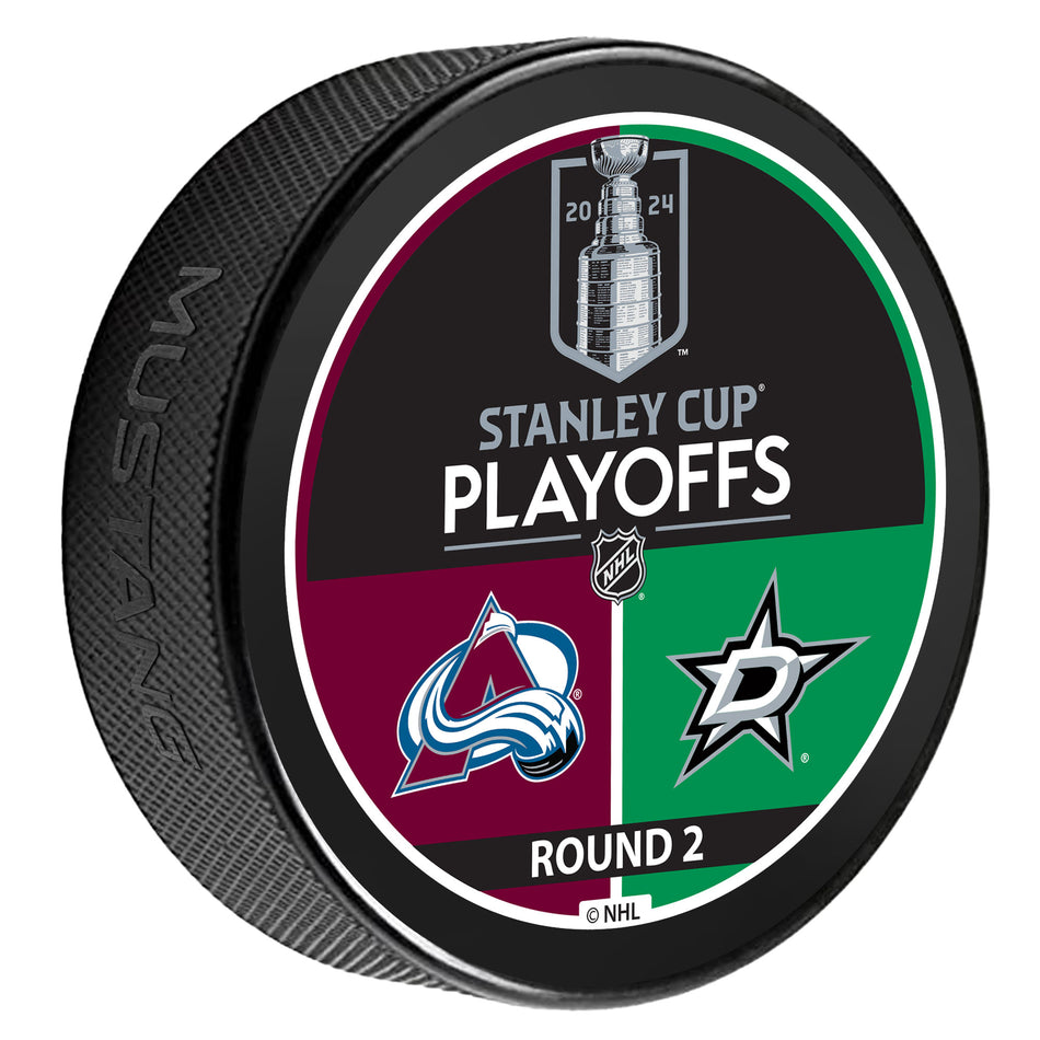 2024 NHL Stanley Cup Playoffs Puck | Colorado Avalanche / Dallas Stars Match Up
