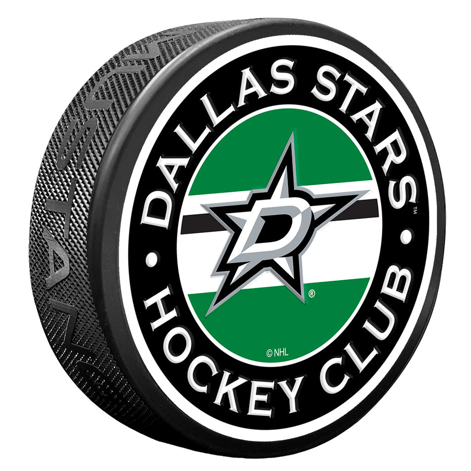 Dallas Stars Puck - Stripe Design