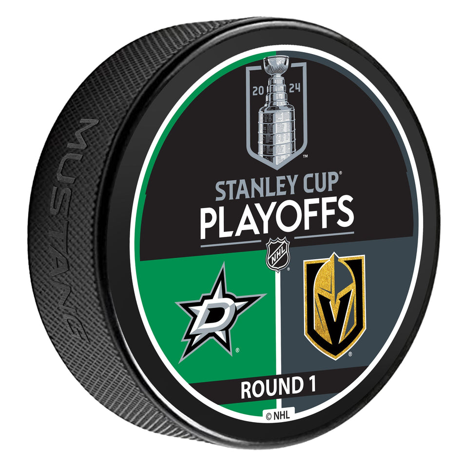 2024 NHL Stanley Cup Playoffs Puck | Dallas Stars / Vegas Golden Knights Match Up