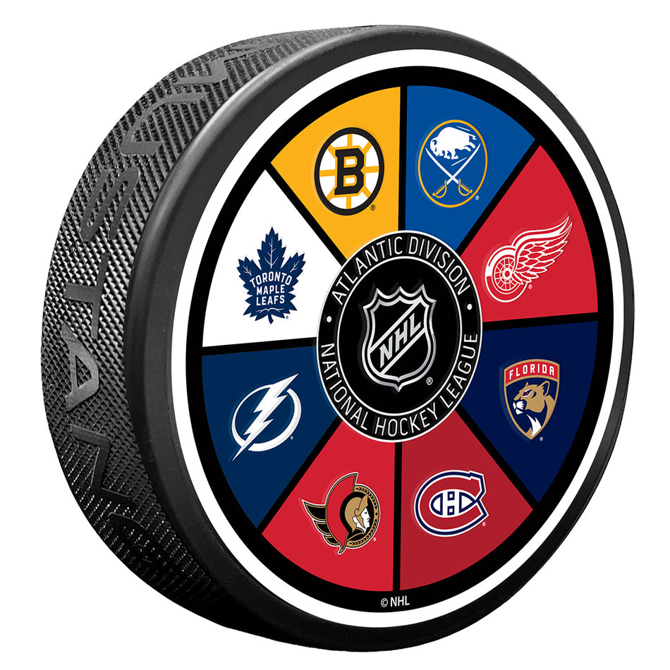 NHL Atlantic Division Puck