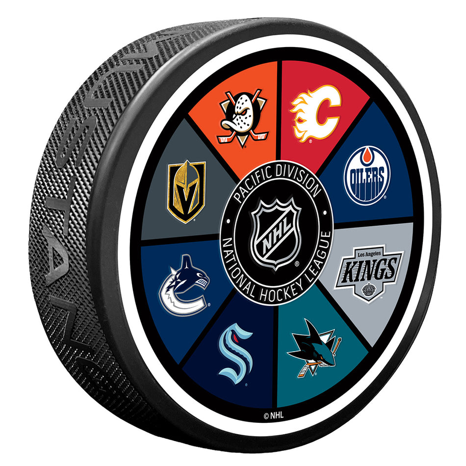 NHL Pacific Division Puck