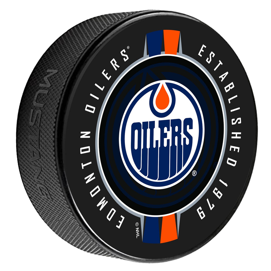 Edmonton Oilers Puck | Ribbon Printed