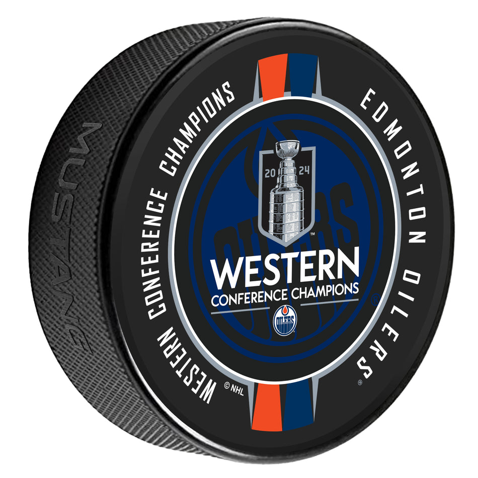 2024 NHL Stanley Cup Playoffs Puck | Edmonton Oilers Western Conference Champs