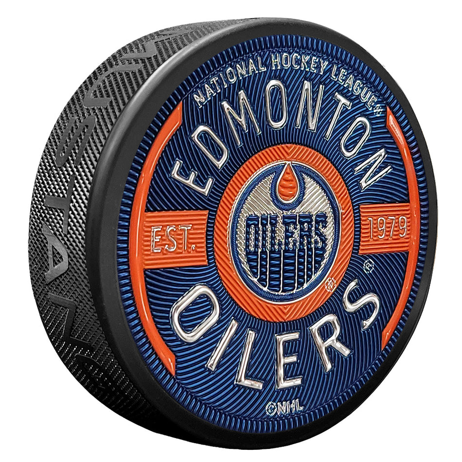 Edmonton Oilers Gear Puck Design Trimflexx