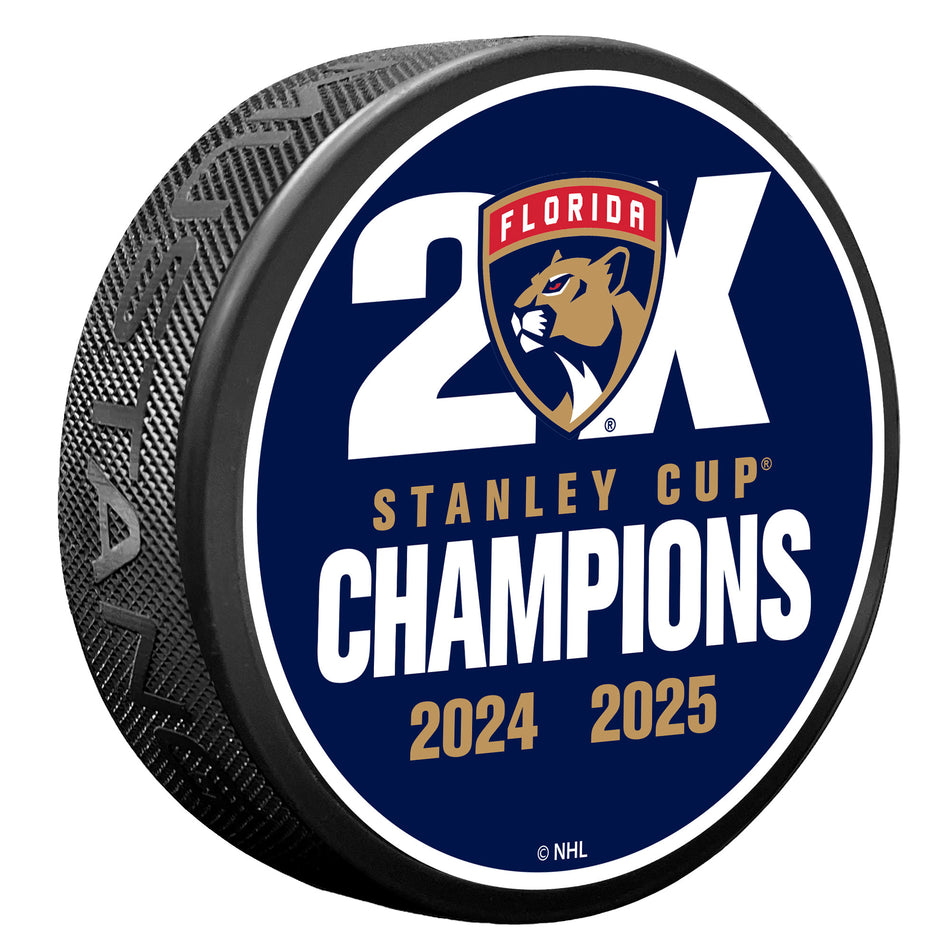 Florida Panthers Stanley Cup Champs 2025 Puck