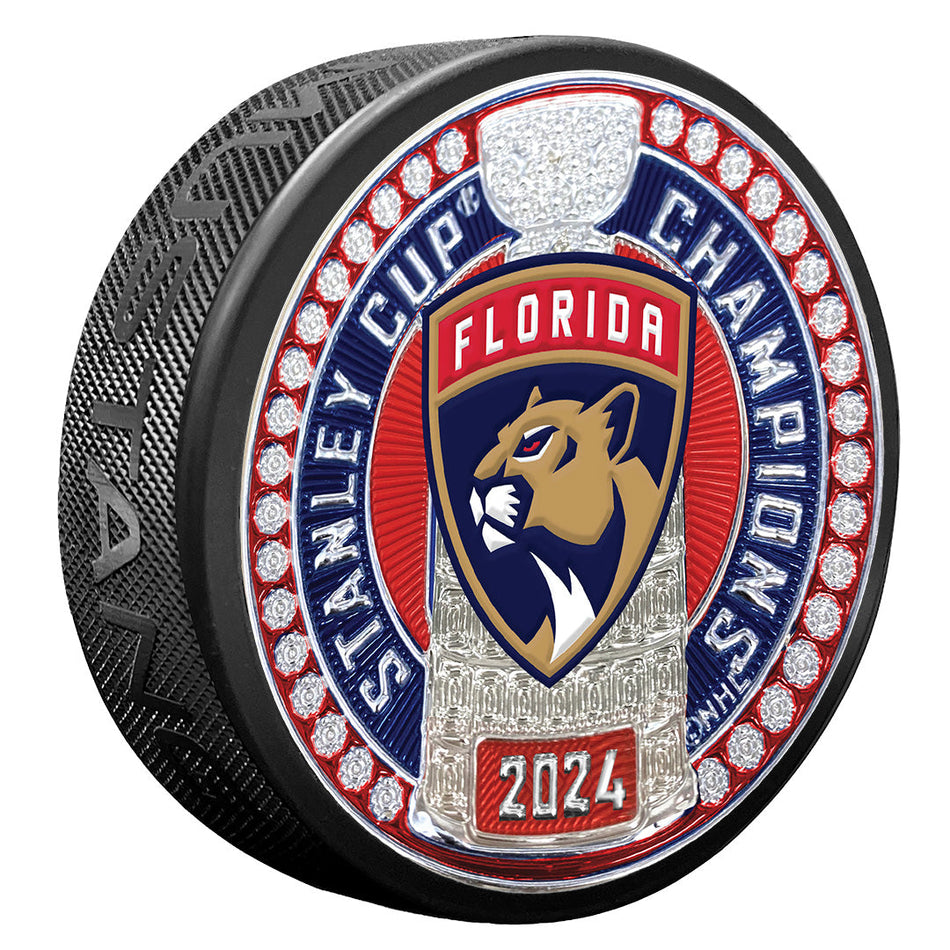 PREORDER | Florida Panthers Stanley Cup Champions Puck | Trimflexx Stanley Cup Dynasty