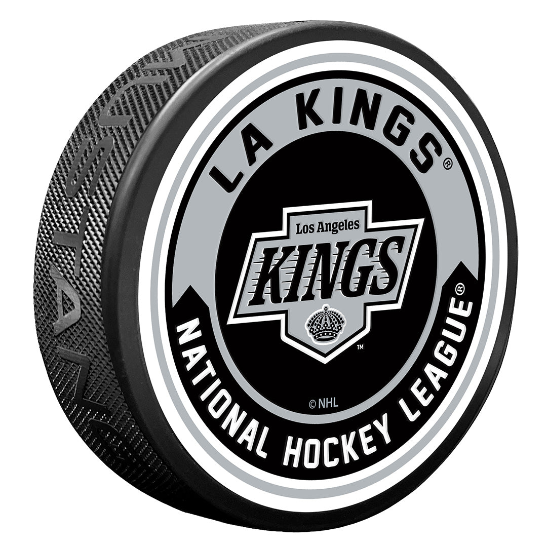 Puck Features LA Kings Puck | Arrow Design | Hockey Hall of Fame – Hockey Hall of ...