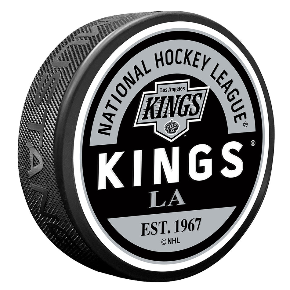 Los Angeles Kings Puck - Block Design