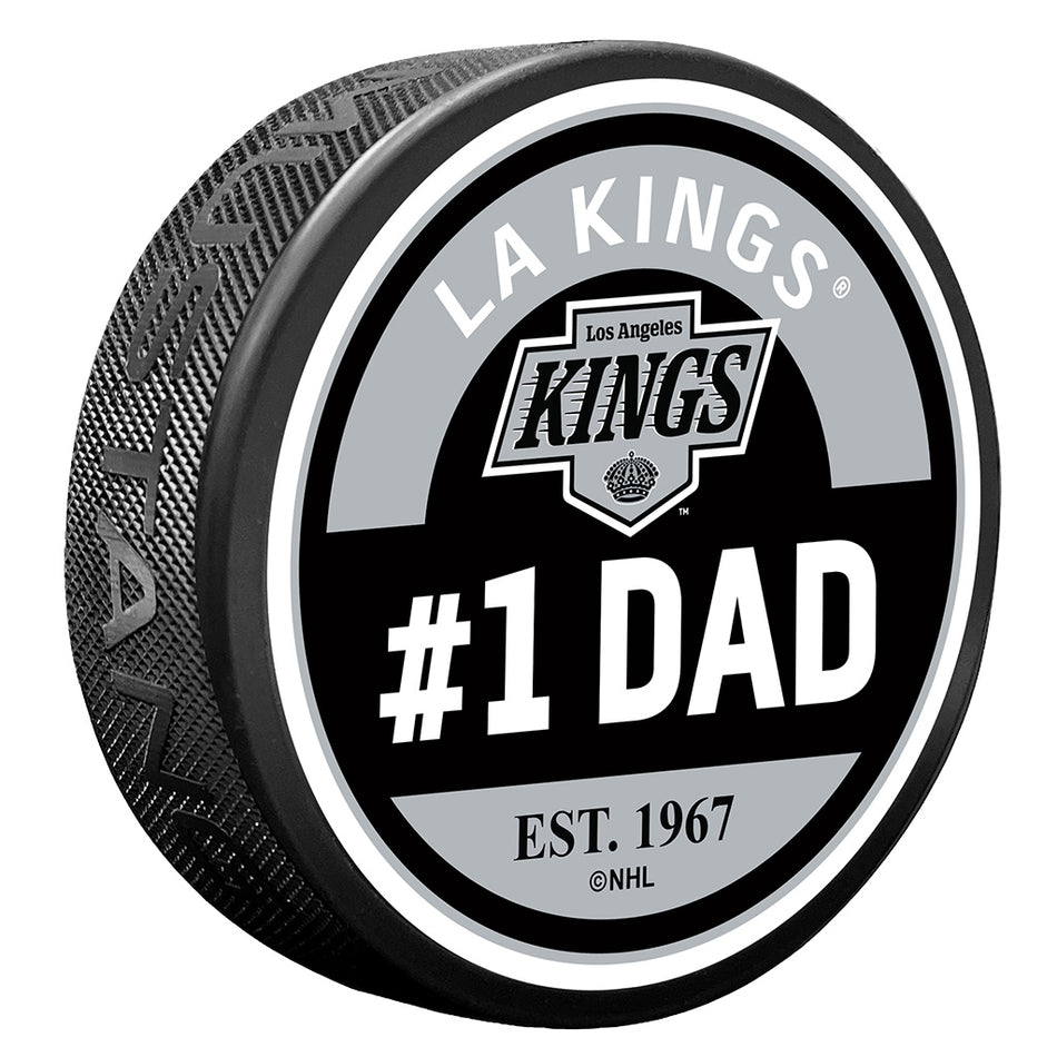 Los Angeles Kings Puck - #1 Dad Design