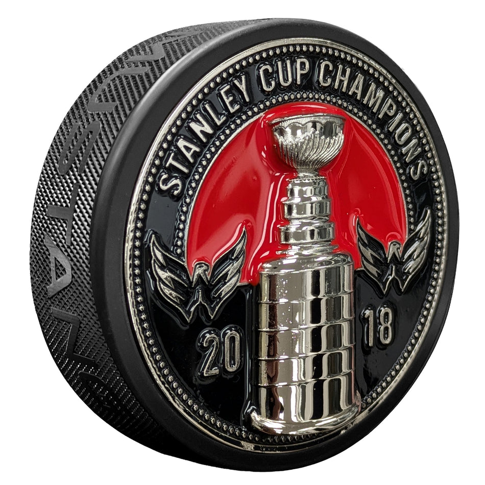 Washington Capitals Puck | Ultra 3D Stanley Cup Medallion