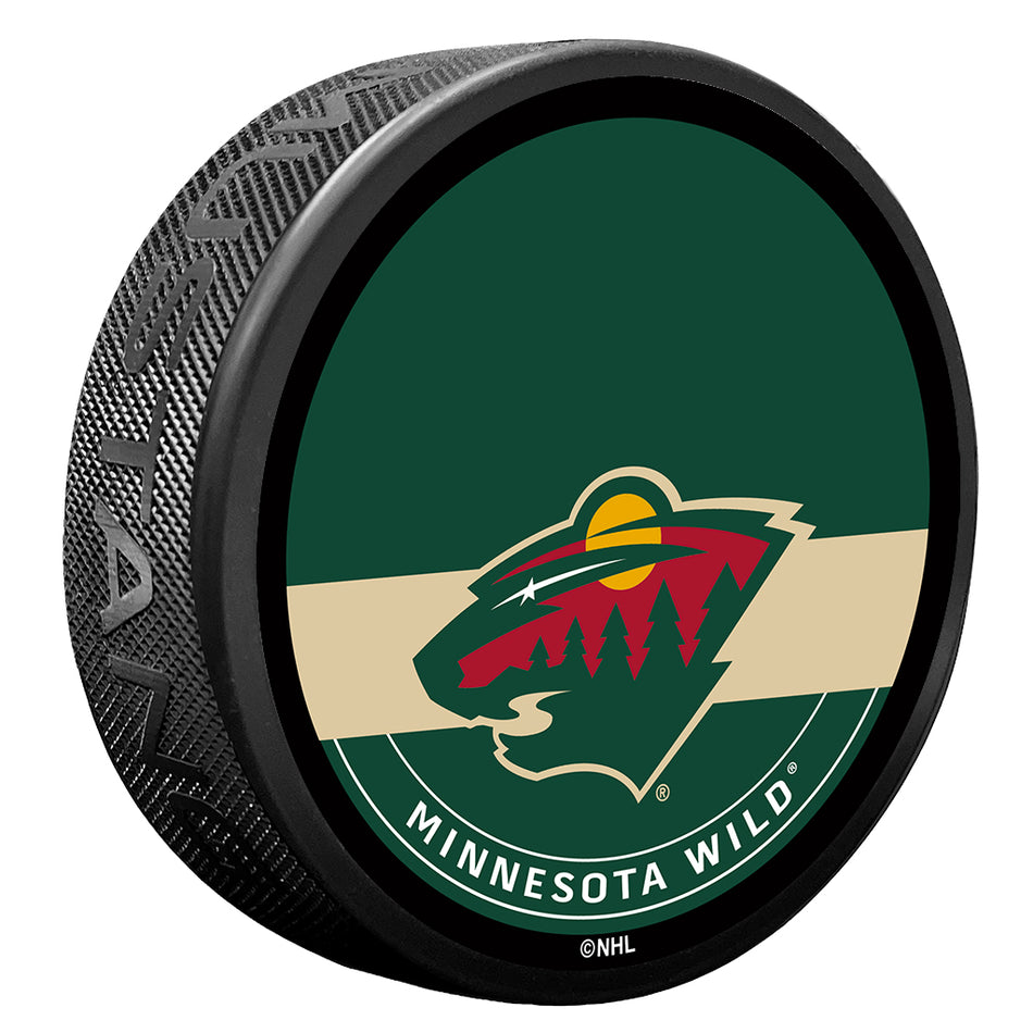 Minnesota Wild Autograph Puck with Texture