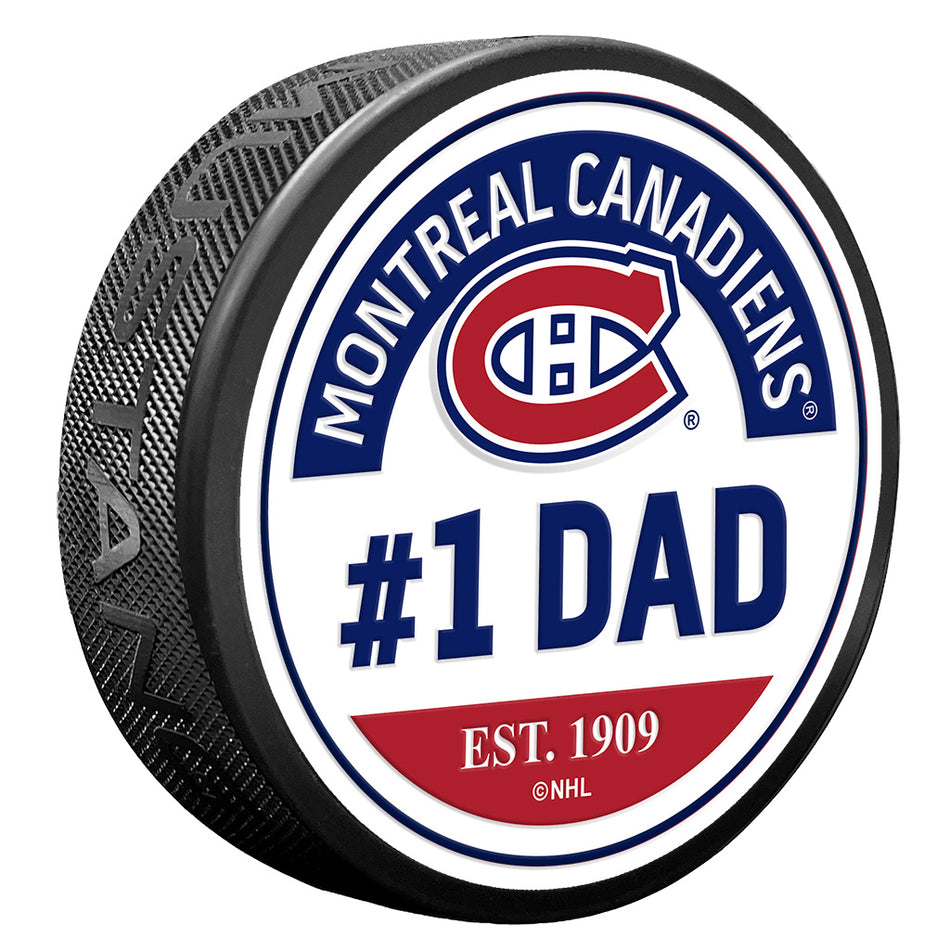 Montreal Canadiens Puck - #1 Dad Design