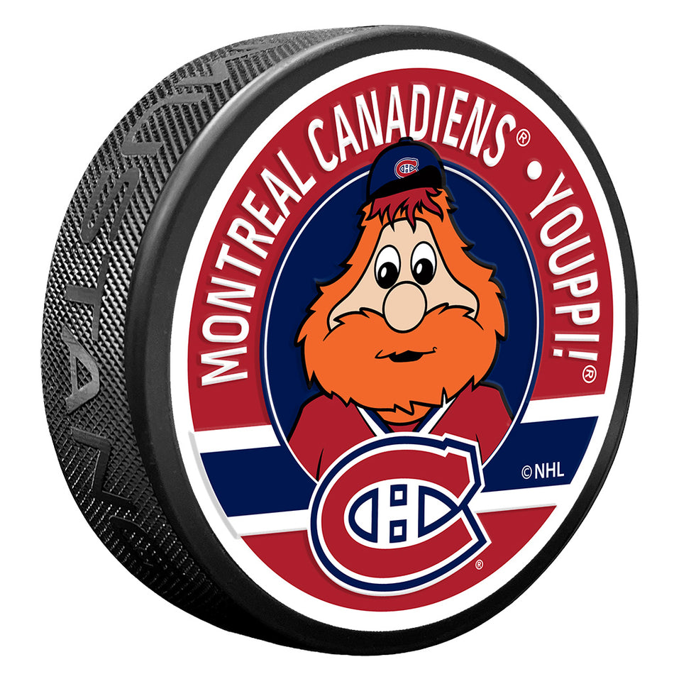 Montreal Canadiens Youppi Mascot Textured Puck