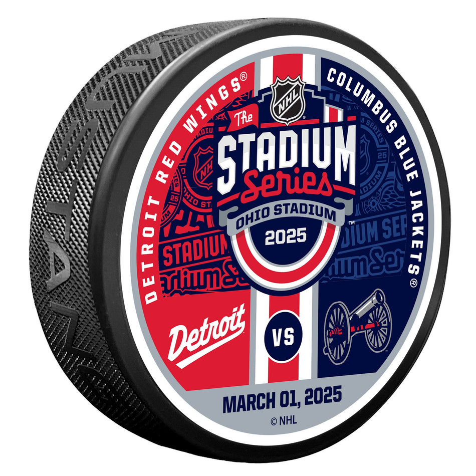 2025 NHL Stadium Series Matchup Puck