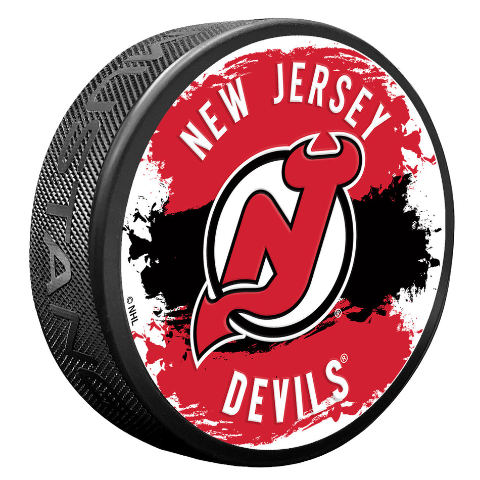 New Jersey Devils Puck - Splash