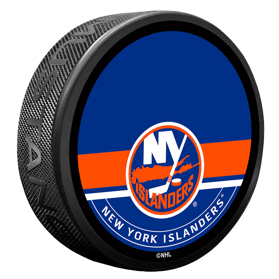 New York Islanders Autograph Puck with Texture