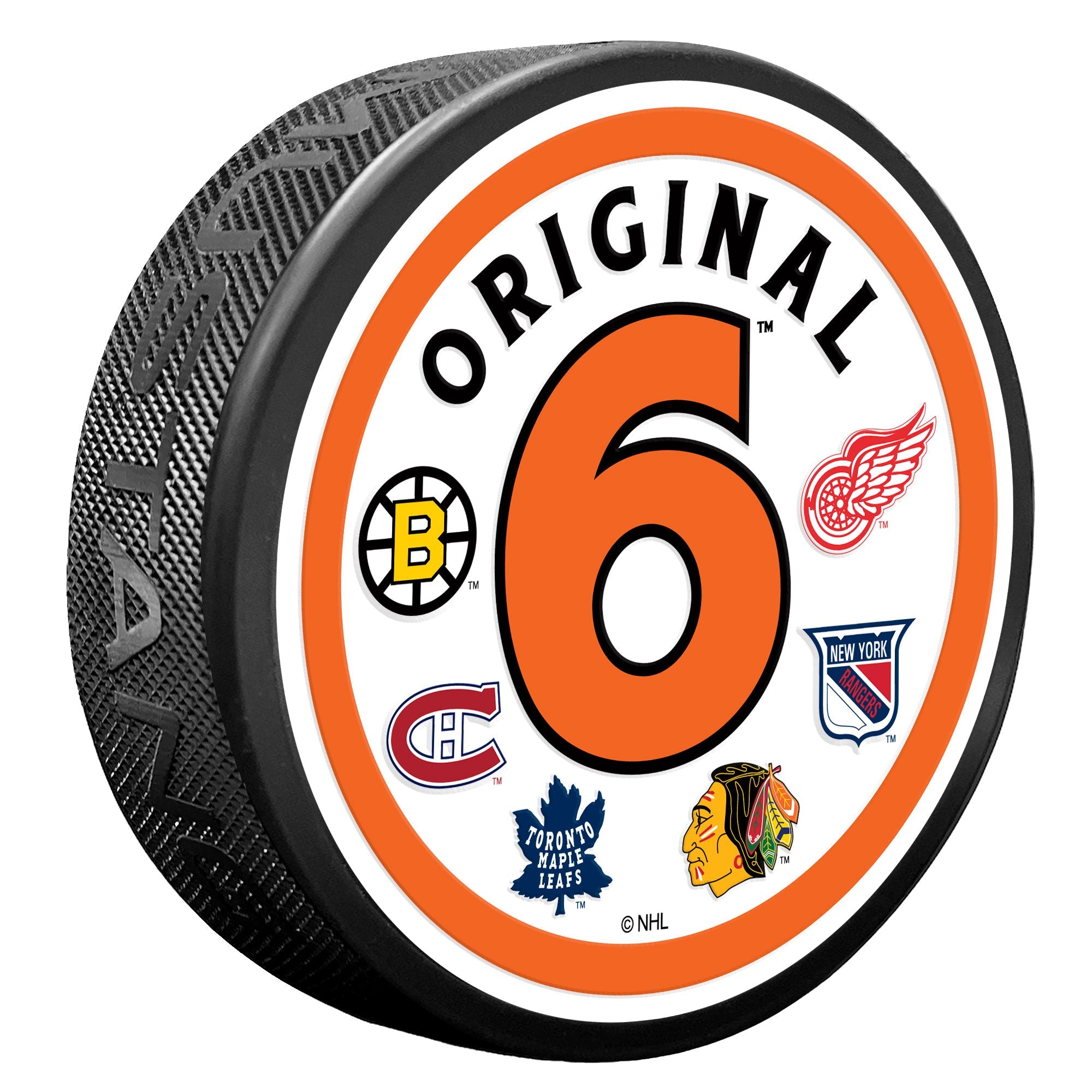 ROUND Textured Hockey Puck - Original 6 – Hockey Hall of Fame