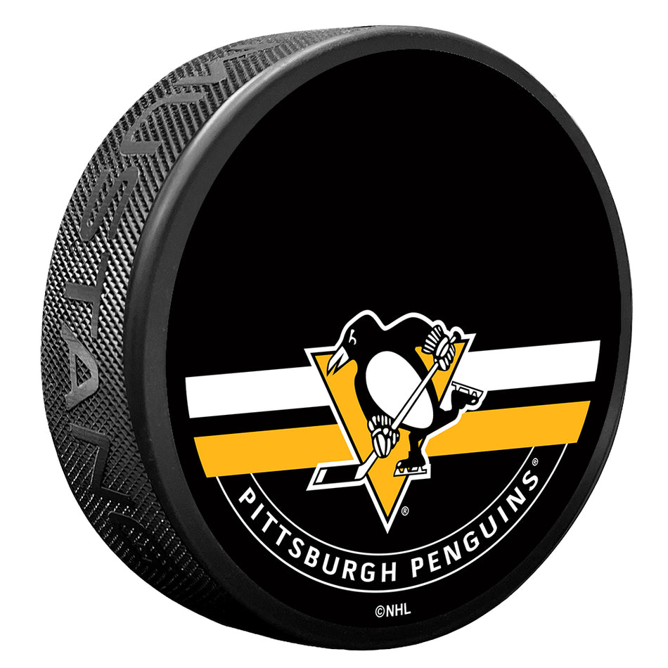 Pittsburgh Penguins Autograph Puck with Texture