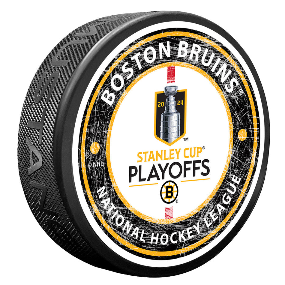 Boston Bruins Puck | 2024 Stanley Cup Playoffs Center Ice