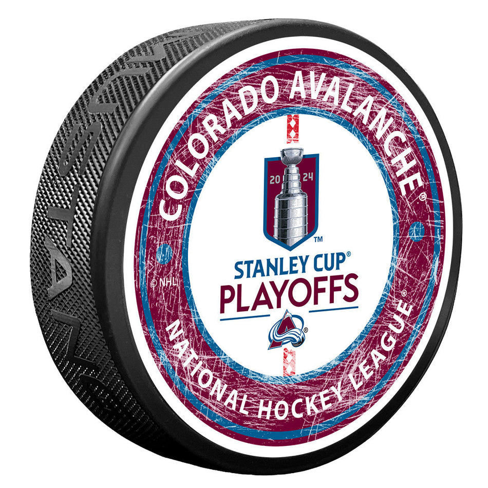 Colorado Avalanche Puck | 2024 Stanley Cup Playoffs Center Ice
