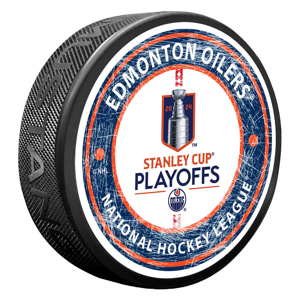 Edmonton Oilers Puck | 2024 Stanley Cup Playoffs Center Ice