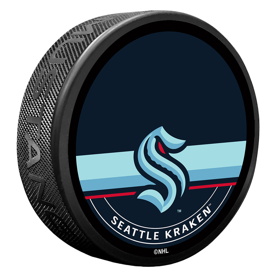 Seattle Kraken Autograph Puck with Texture