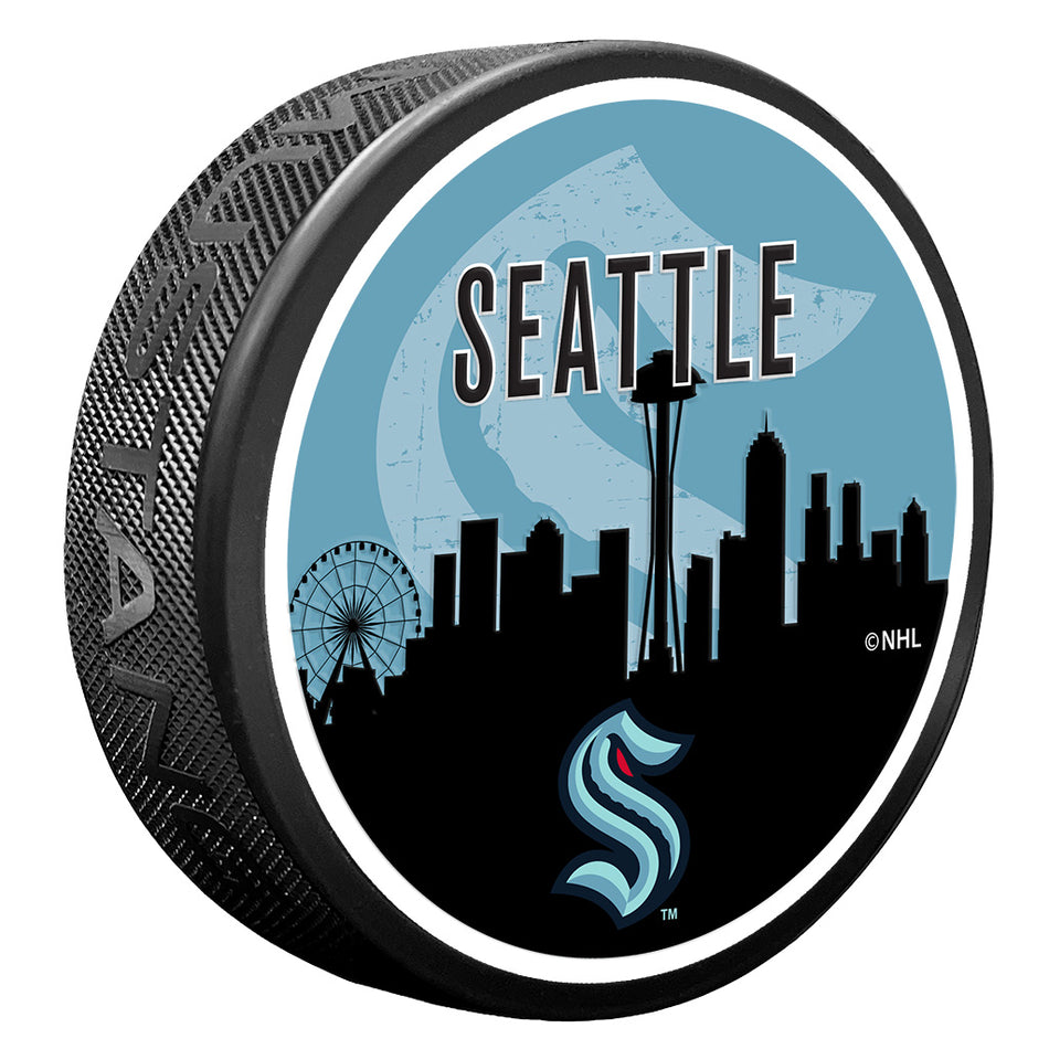 Seattle Kraken Skyline Puck