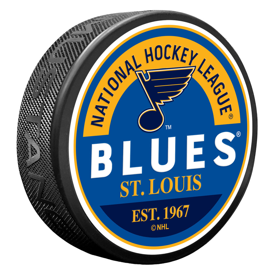 St. Louis Blues Puck - Block Design