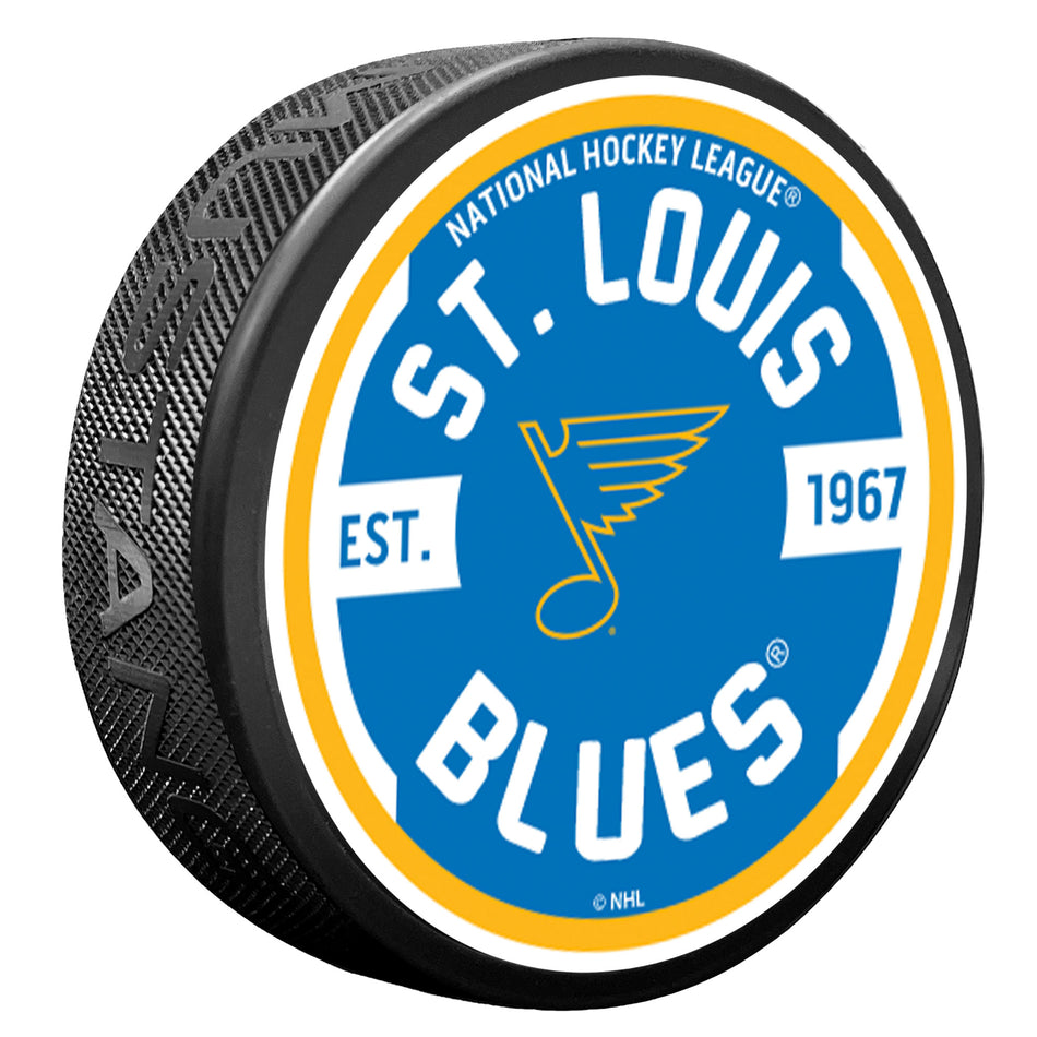 St. Louis Blues Gear Textured Puck