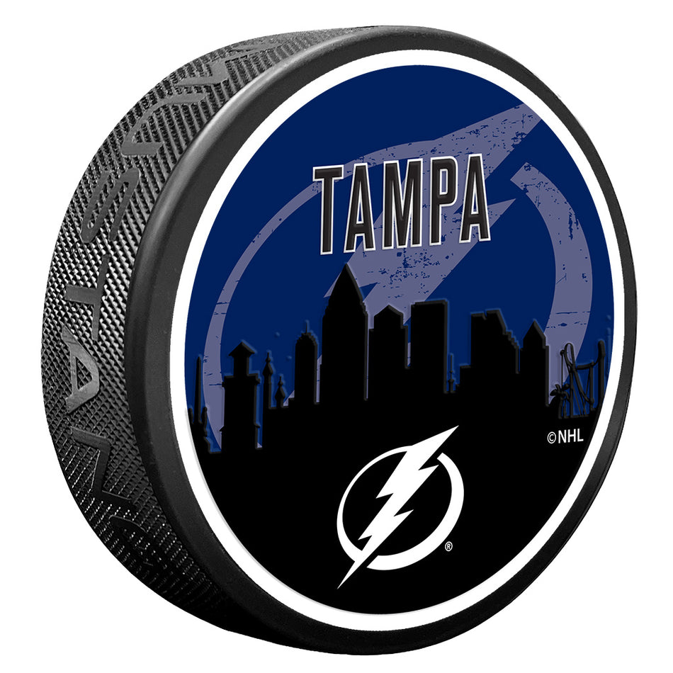 Tampa Bay Lightning Skyline Puck