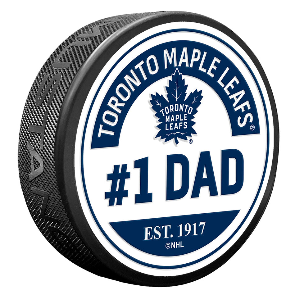 Toronto Maple Leafs Puck - #1 Dad Design