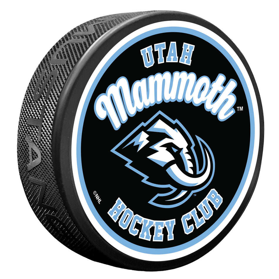 Utah Mammoth | Retro Script Puck