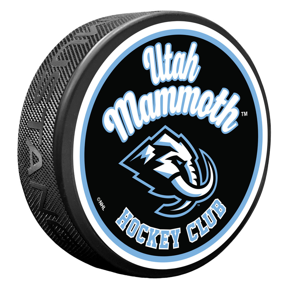 Utah Mammoth | Retro Script Puck