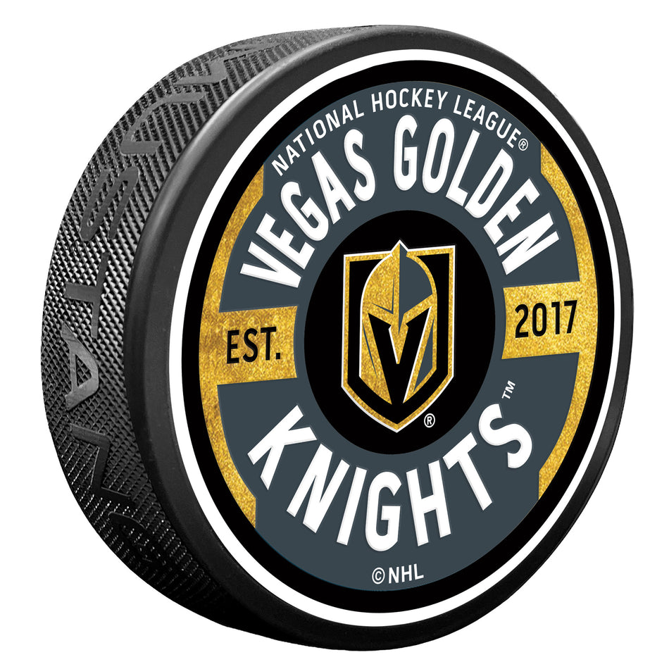 Vegas Golden Knights Gear Textured Puck