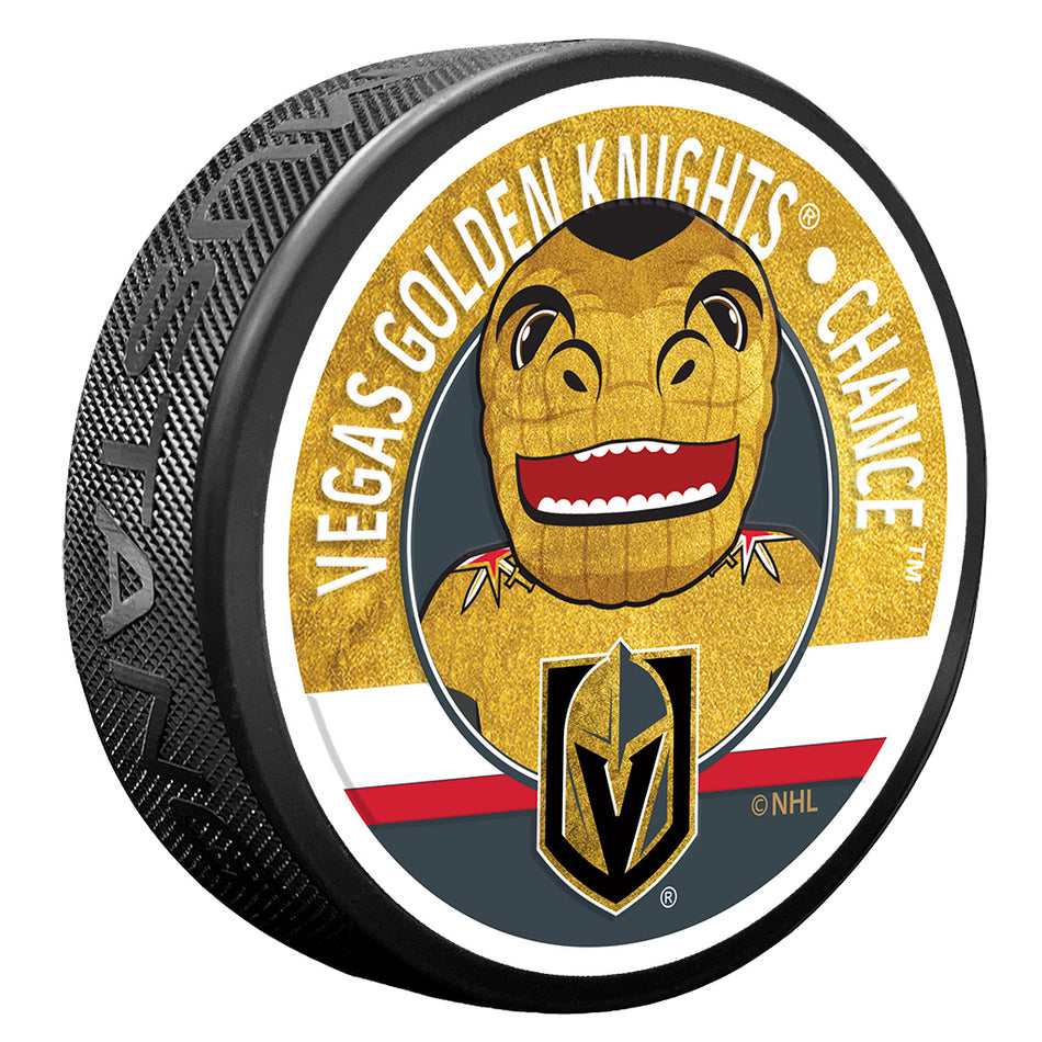 Vegas Golden Knights Chance Mascot Textured Puck