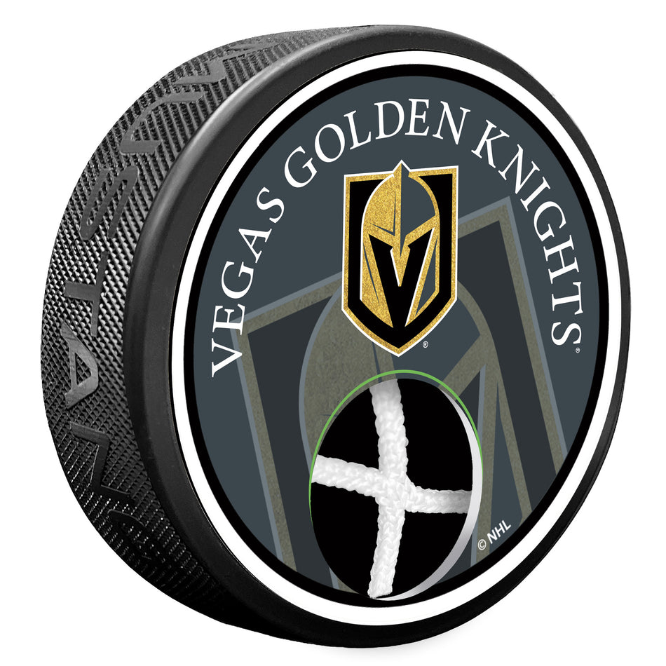 Vegas Golden Knights Puck - Game Used Net