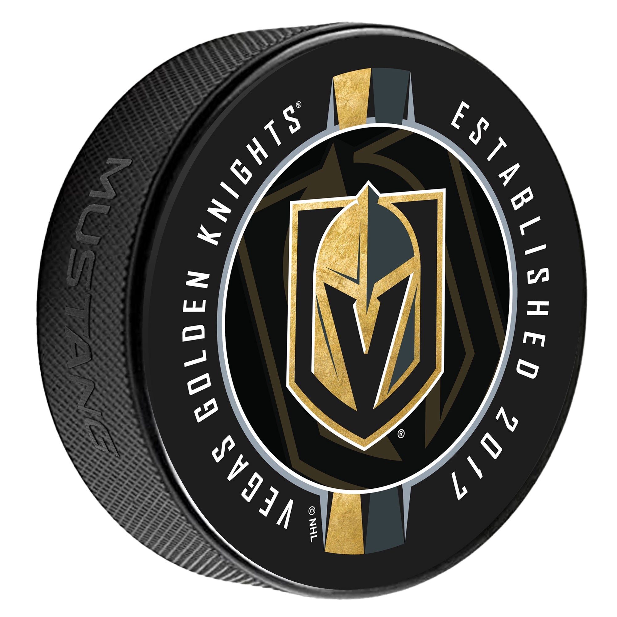Vegas Golden Knights Puck | Ribbon | Sports Decor – Hockey Hall of Fame